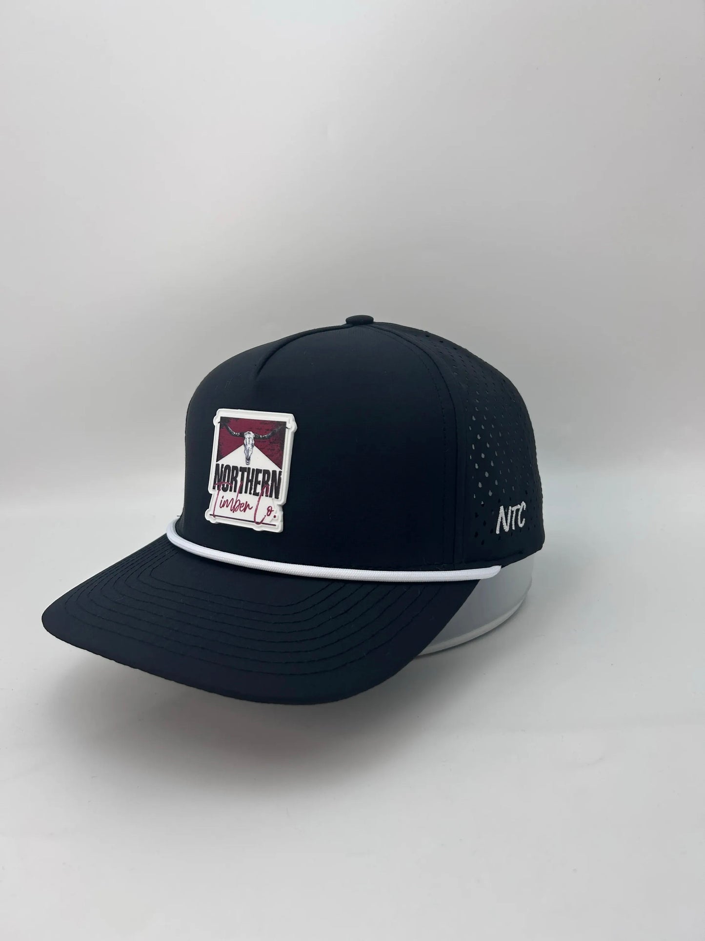 BLACK ROPE HAT PVC LOGO