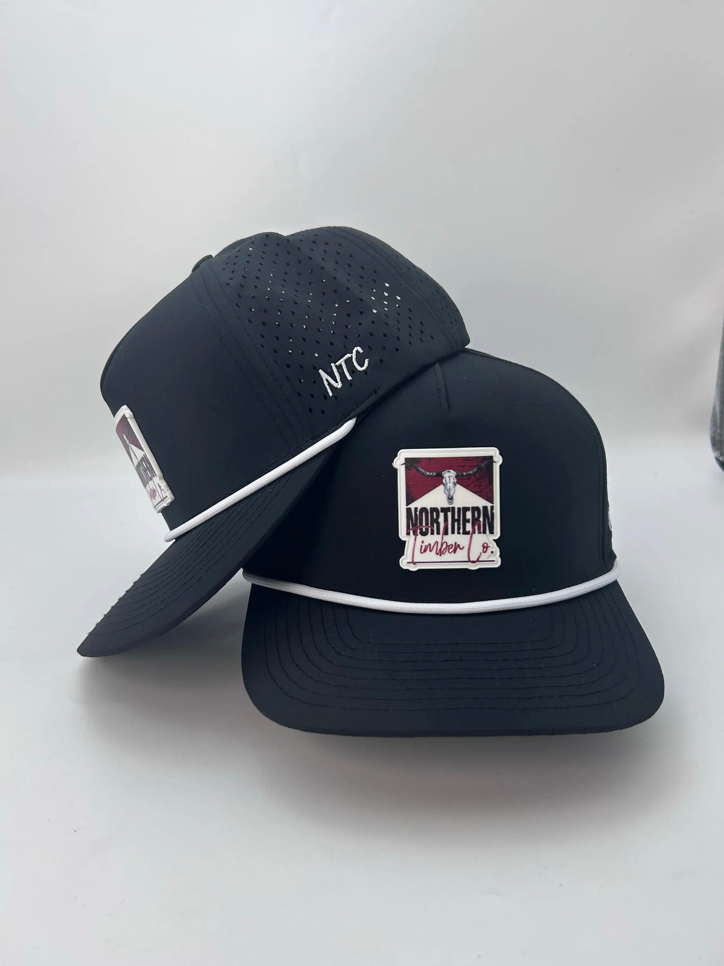 BLACK ROPE HAT PVC LOGO