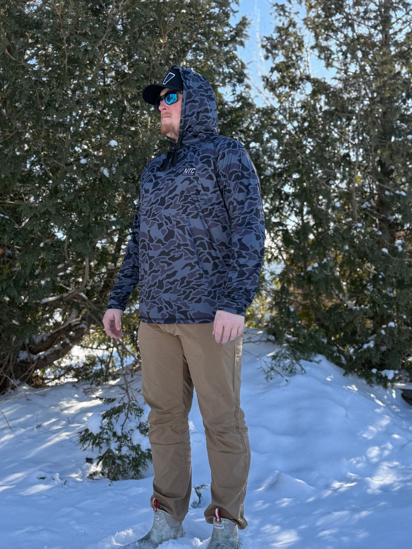 BLACK CAMO PERFORMANCE HOODIE