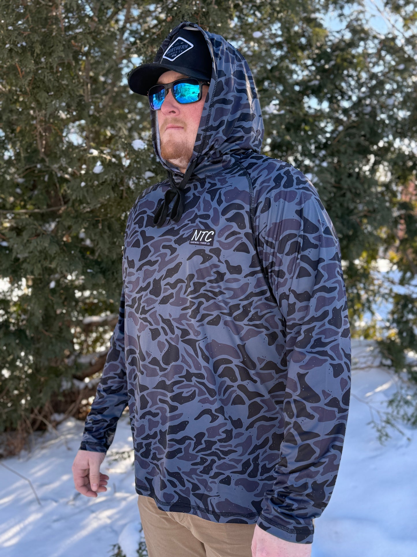 BLACK CAMO PERFORMANCE HOODIE
