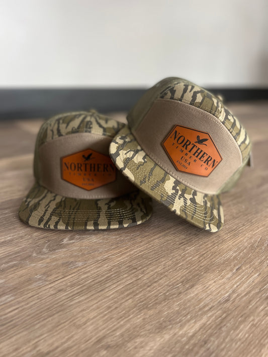 7 PANEL BOTTOMLAND CAMO HAT